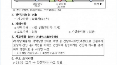 고속도로 갓길에서..(약혐주의)